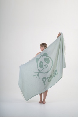 SAUDADE Panda Green Peshtemal (Sustainable Cotton)