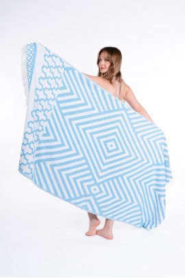 CHAPUTS Pedesa Turquoise Peshtemal