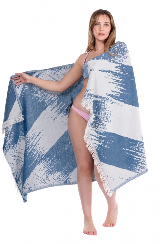 Perge Navy Blue Peshtemal