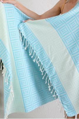 CHAPUTS Square Turquoise Peshtemal