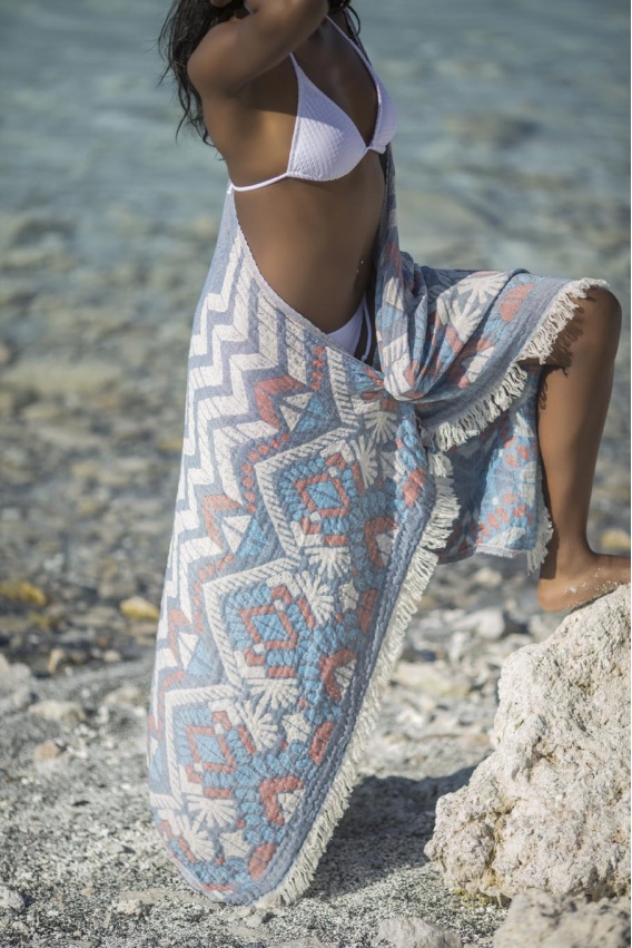 CHAPUTS Acteon Navy Blue Peshtemal