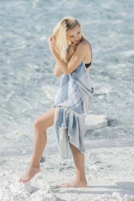 Ancilla Navy Blue Peshtemal