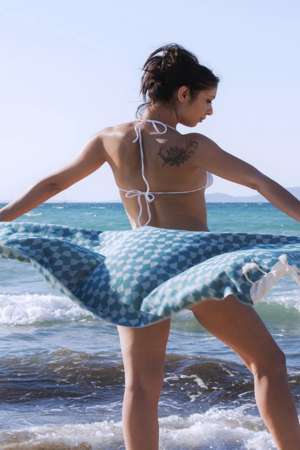 Aphrodithe Navy Blue Peshtemal