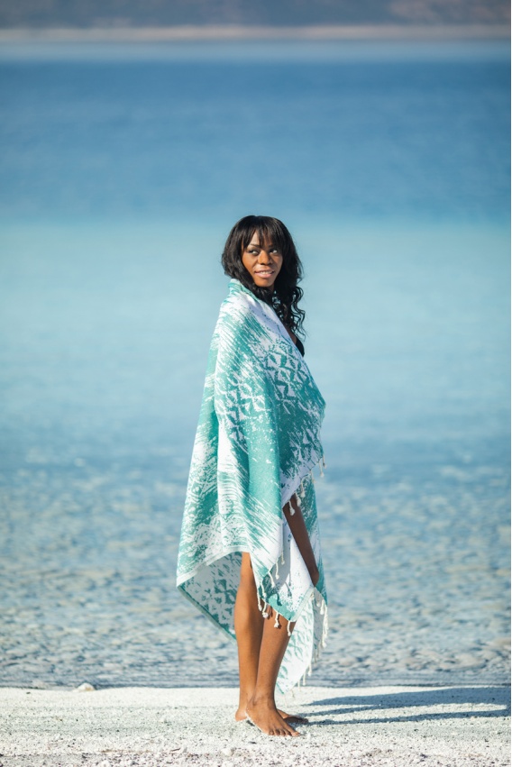 CHAPUTS Areola Green Peshtemal