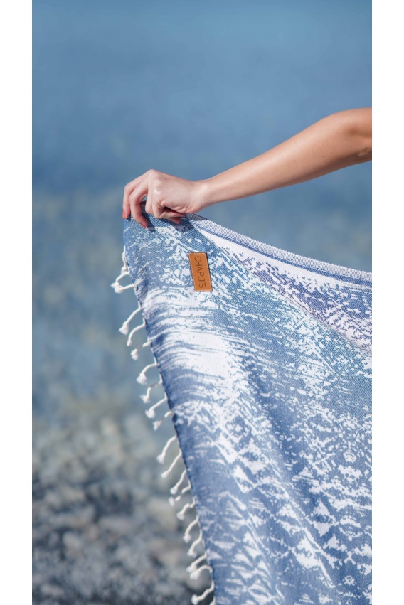 CHAPUTS Areola Navy Blue Peshtemal