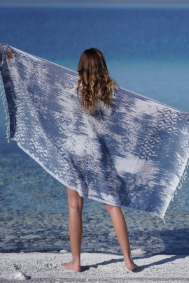 Areola Navy Blue Peshtemal