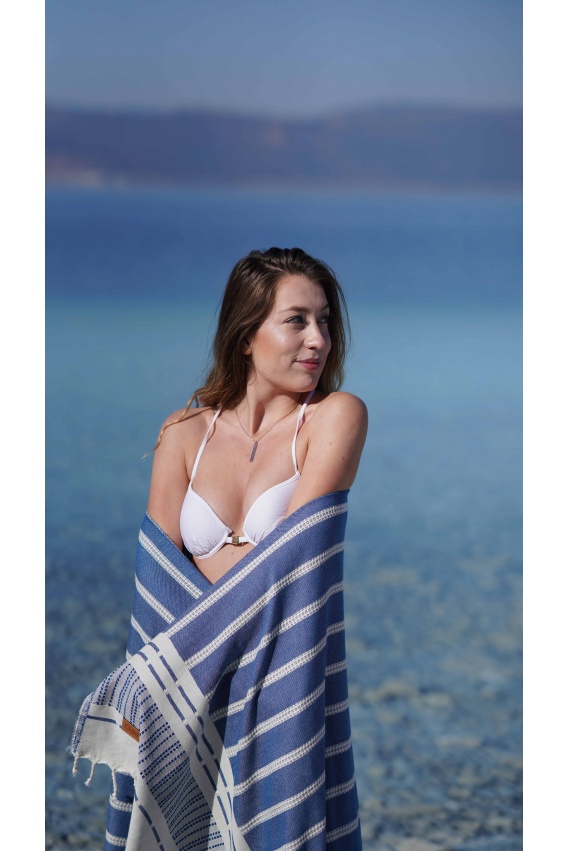 CHAPUTS Astrea Navy Blue Peshtemal