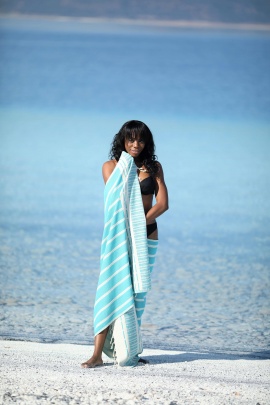 CHAPUTS Astrea Turquoise Peshtemal