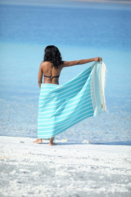 CHAPUTS Astrea Turquoise Peshtemal