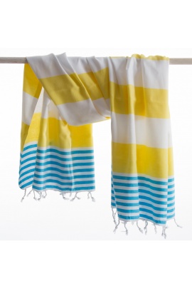 CHAPUTS Boreas Yellow & Turquoise Peshtemal