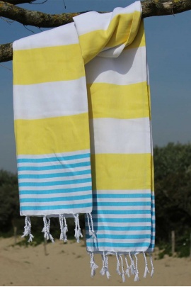CHAPUTS Boreas Yellow & Turquoise Peshtemal