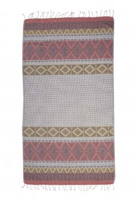 CHAPUTS Latirus Yellow & Red Peshtemal CHAPUTS Latirus Yellow & Red Peshtemal