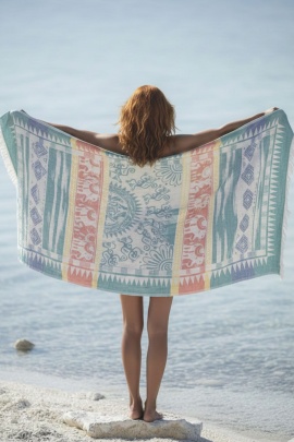 Melanella Green Peshtemal