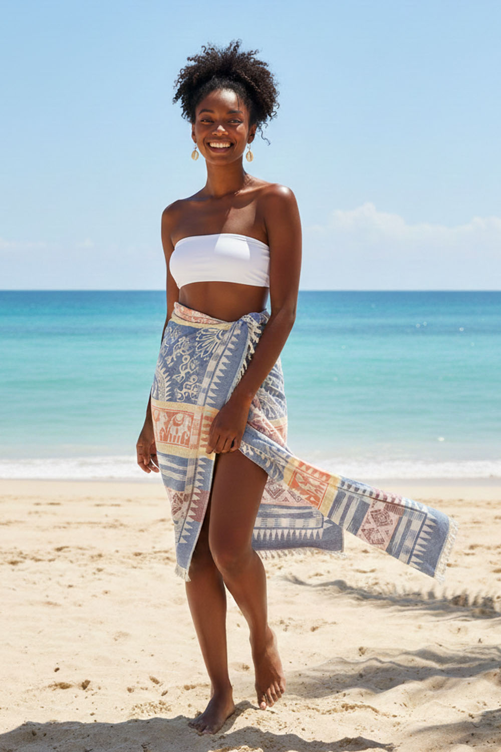 Melanella Navy Blue Peshtemal