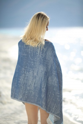 CHAPUTS Melongena Navy Blue Peshtemal 