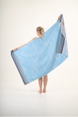 SAUDADE Melongena Turquoise Peshtemal (Sustainable Cotton)