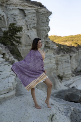 SAUDADE Melongena Purple Peshtemal (Sustainable Cotton)