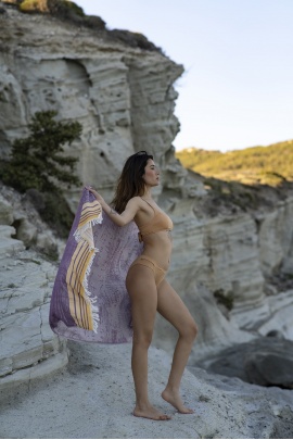 SAUDADE Melongena Purple Peshtemal (Sustainable Cotton)