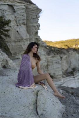 SAUDADE Melongena Purple Peshtemal (Sustainable Cotton)