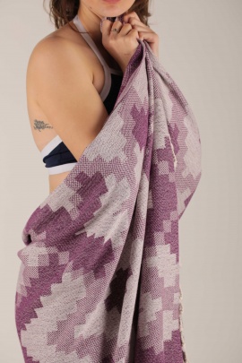 SAUDADE Minassos Purple Peshtemal (Sustainable Cotton)