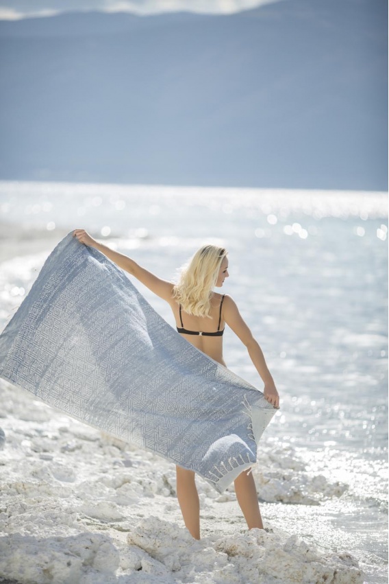 CHAPUTS Natica Navy Blue Peshtemal