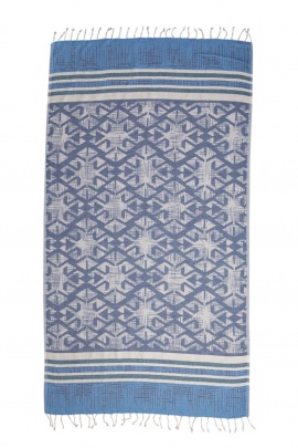 CHAPUTS Nautilus Navy Blue Peshtemal  CHAPUTS Nautilus Navy Blue Peshtemal