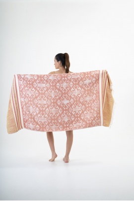 SAUDADE Nautilus Red Peshtemal (Sustainable Cotton)