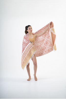 SAUDADE Nautilus Red Peshtemal (Sustainable Cotton)