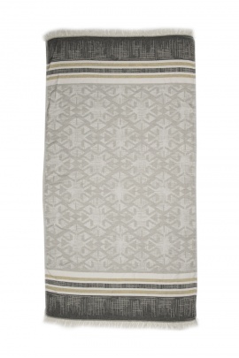 SAUDADE Nautilus Black Peshtemal (Sustainable Cotton)