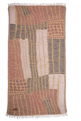 CHAPUTS Nerite Yellow & Red Peshtemal CHAPUTS Nerite Yellow & Red Peshtemal