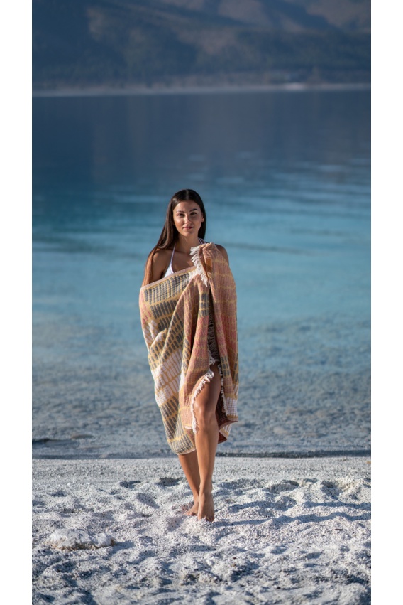 CHAPUTS Nerite Yellow & Red Peshtemal