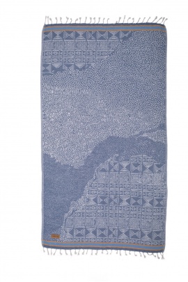 CHAPUTS Oleria Navy Blue Peshtemal CHAPUTS Oleria Navy Blue Peshtemal