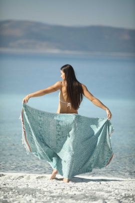 CHAPUTS Oleria Green Peshtemal