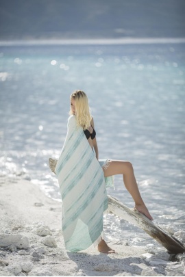 CHAPUTS Paua Green Peshtemal