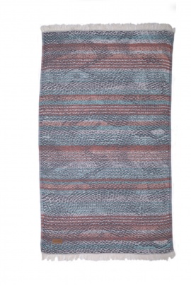 CHAPUTS Pica Navy Blue & Red Peshtemal