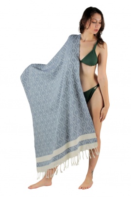 Pupa Navy Blue & White Peshtemal