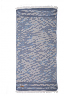 CHAPUTS Tella Navy Blue Peshtemal