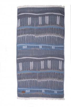 CHAPUTS Tibia Navy Blue Peshtemal