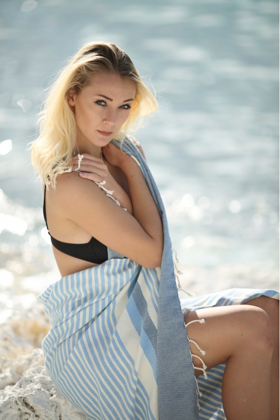 CHAPUTS Torellia Blue Peshtemal