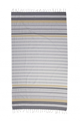 CHAPUTS Trivia Grey & Yellow Peshtemal