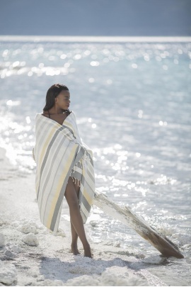 CHAPUTS Trivia Grey & Yellow Peshtemal