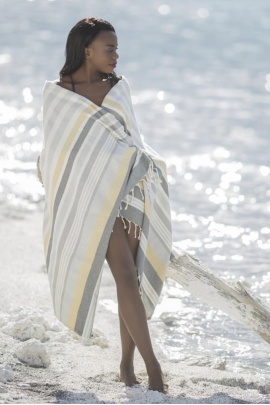 Trivia Grey & Yellow Peshtemal