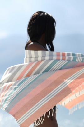 CHAPUTS Trivia Grey & Terra Peshtemal