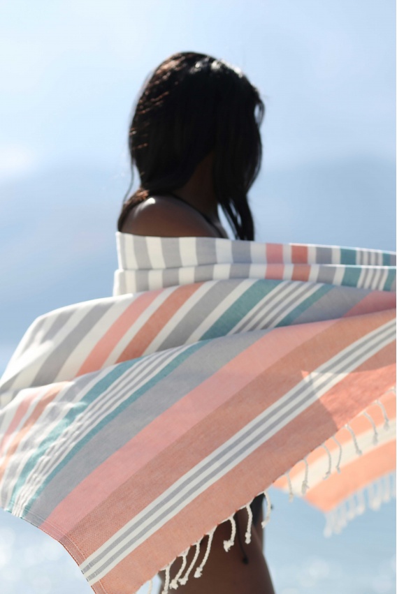 CHAPUTS Trivia Grey & Terra Peshtemal