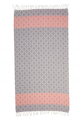 CHAPUTS Volute Grey & Terra Peshtemal CHAPUTS Volute Grey & Terra Peshtemal