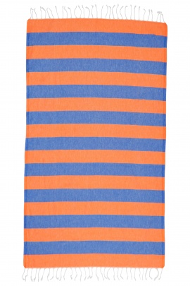 CHAPUTS Clotho Orange & Blue Peshtemal CHAPUTS Clotho Orange & Blue Peshtemal