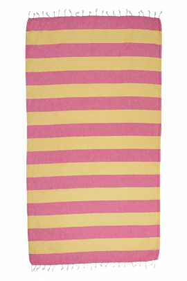 CHAPUTS Clotho Pink & Yellow Peshtemal CHAPUTS Clotho Pink & Yellow Peshtemal