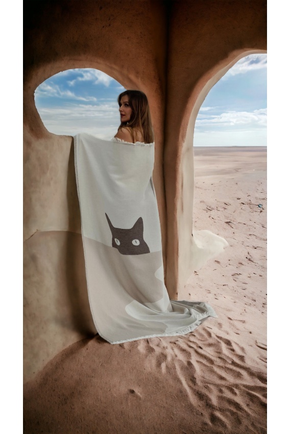 CHAPUTS Luna Throw - Beige & Brown