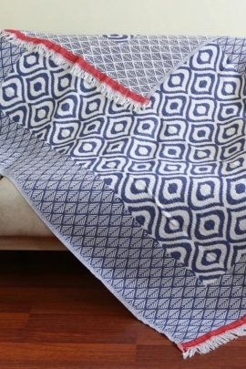 Drop Throw - Blue & Red