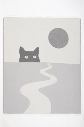 CHAPUTS Luna Throw - Grey & Black